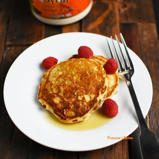 Lighter Buttermilk Oatmeal Pancakes