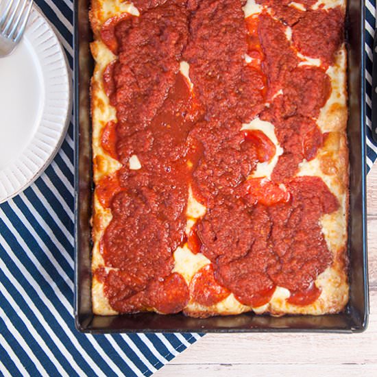 Detroit Style Pizza