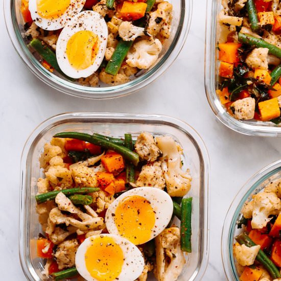 Roasted Veggies Meal-Prep Bowls