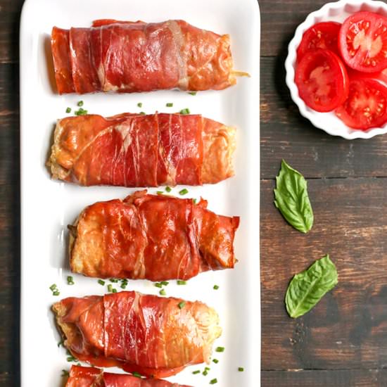 Paleo Pesto Prosciutto Egg Wraps