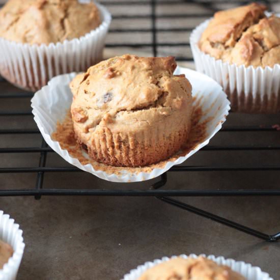 Whole Wheat Apple Muffins