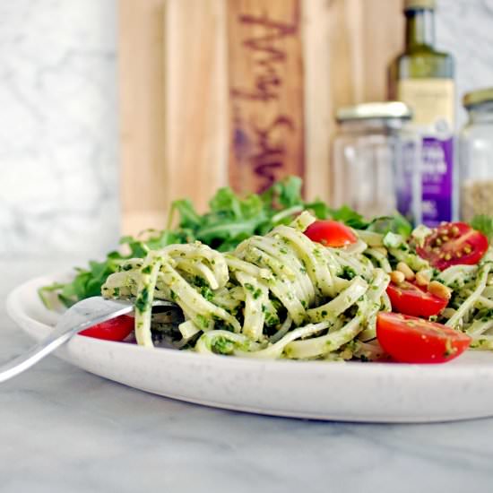 Pumpkin Seed & Pine Nut Pesto Pasta