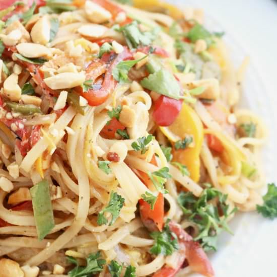 Easy Vegetarian Pad Thai