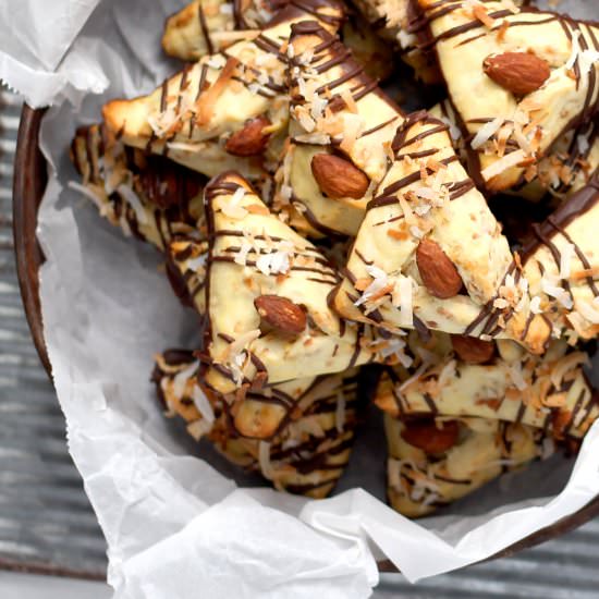 Almond Joy Hamantaschen