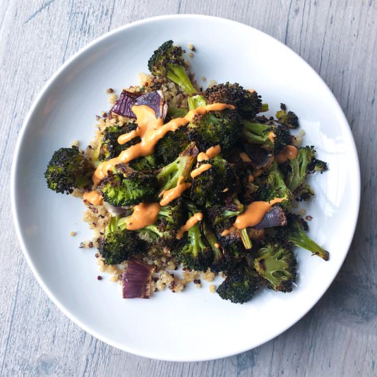 Roasted Broccoli & Cashew Cream
