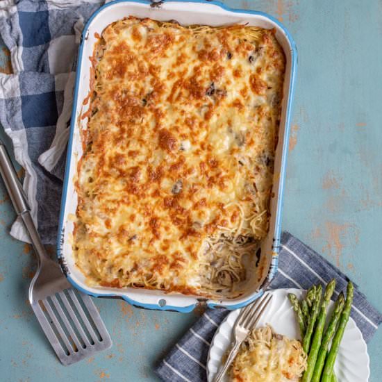 Chicken Tetrazzini with Mushrooms