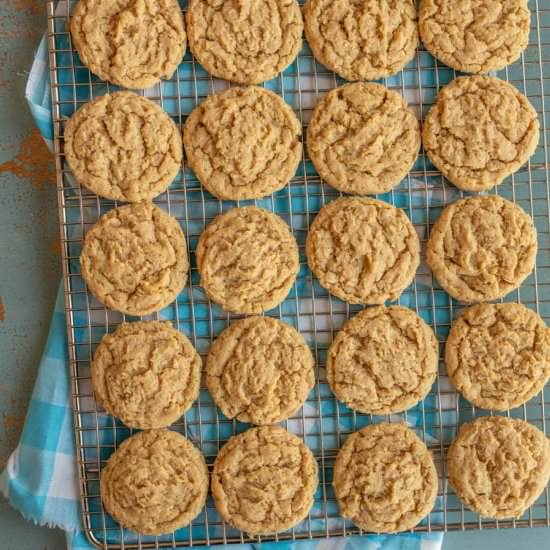 Soft Peanut Butter Oatmeal Cookies