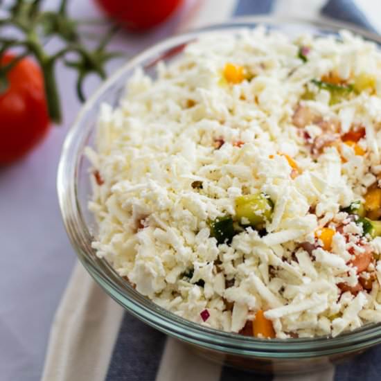 Shopska Salad with Feta Cheese
