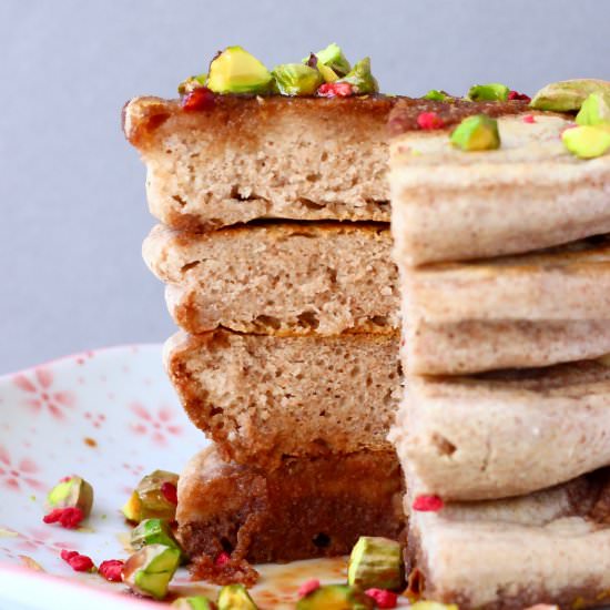 GF Vegan Buckwheat Pancakes