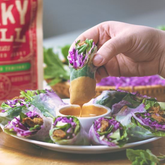 Lemongrass “Beef” Springrolls
