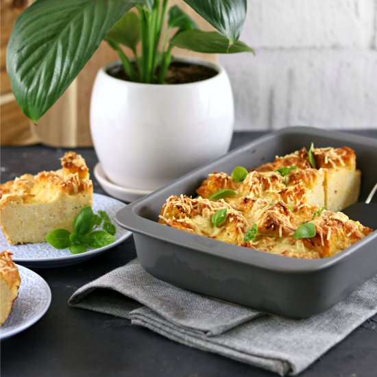 Garlic and Herb Cornbread Strata