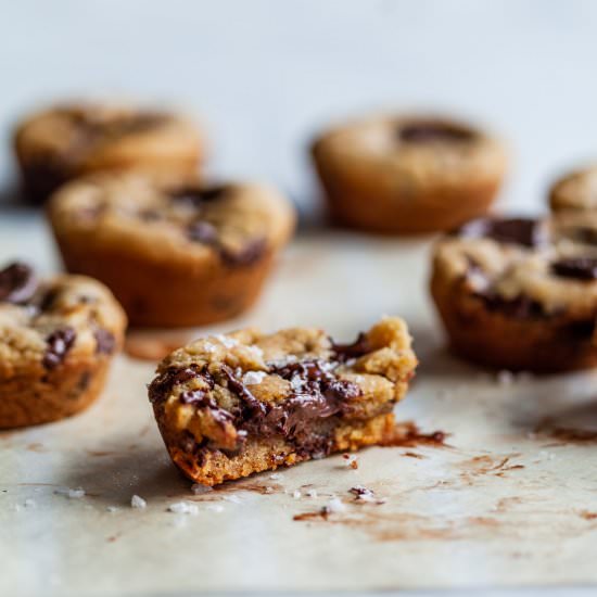 Vegan Chocolate Chip Cookie Cups