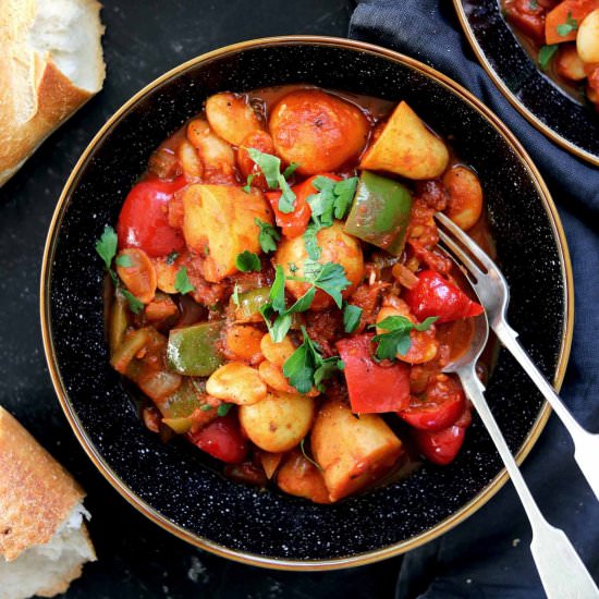 Veggie Goulash with Butter Beans