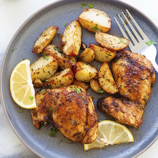 Chicken and Potatoes Skillet