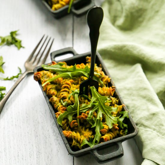 Mac and Cheese and Greens