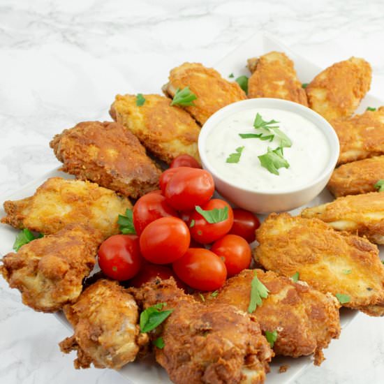 Low Carb Keto Fried Chicken Wings