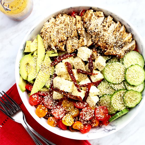 Grilled Lemon & Herb Chicken Salad