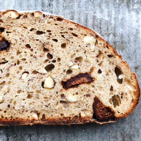 Fig + Hazelnut Sourdough