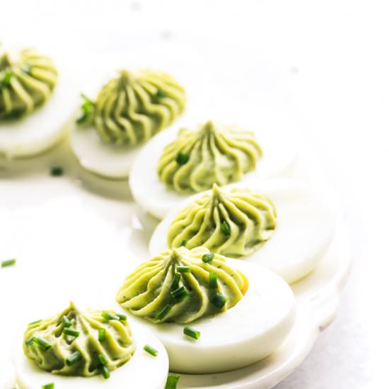 Guacamole Deviled Eggs