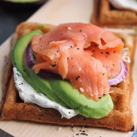 Everything Bagel Waffles