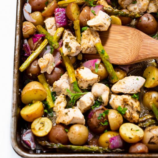 Sheet Pan Lemon Chicken & Veggies