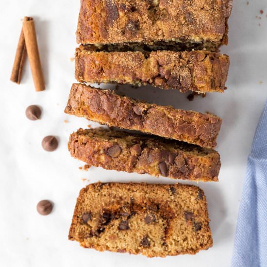 Cinnamon Swirl Chocolate Chip Bread