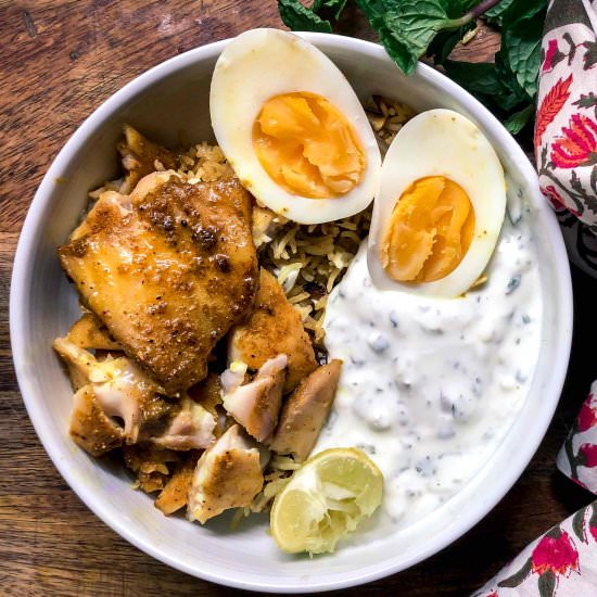 Easy Curried River Sole Rice Bowl