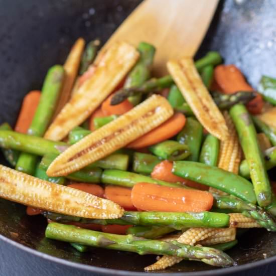 Healthy Spring Stir-Fry Vegetables