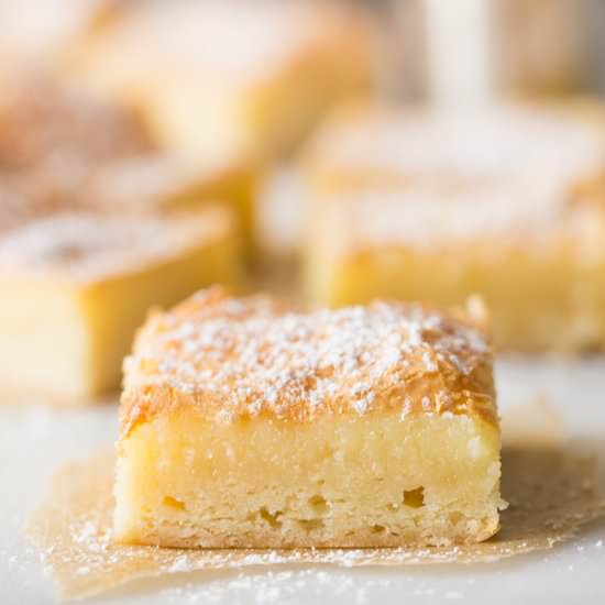 Gooey Butter Bars Without Cake Mix