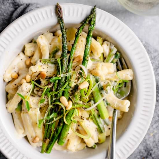 Asparagus and Leek Pasta