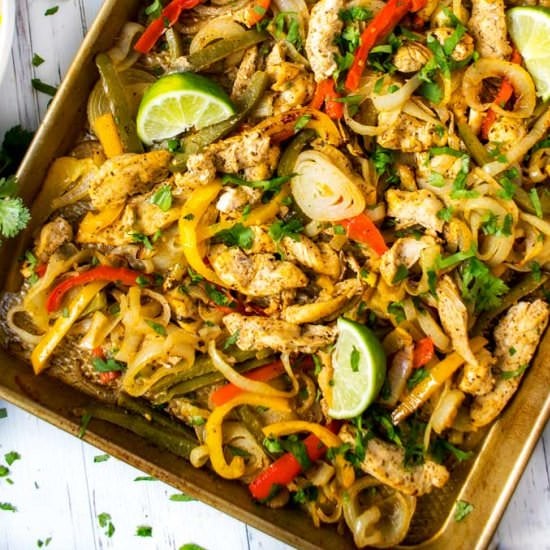 Sheet Pan Chicken Fajitas