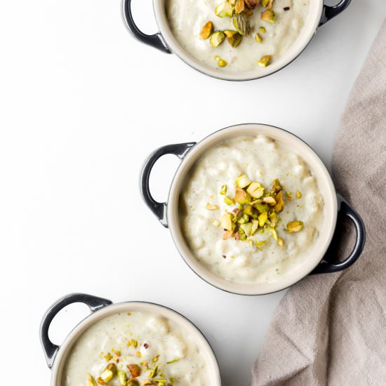 stovetop cardamom rice pudding