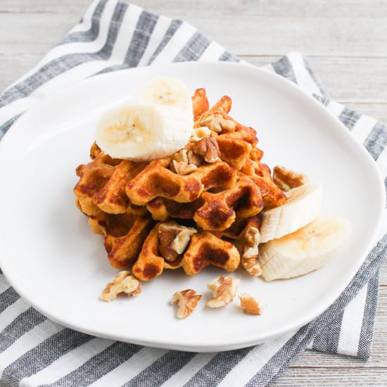 Sweet Potato Flax Waffles