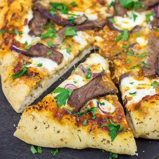 Steak and Gorgonzola Pizza