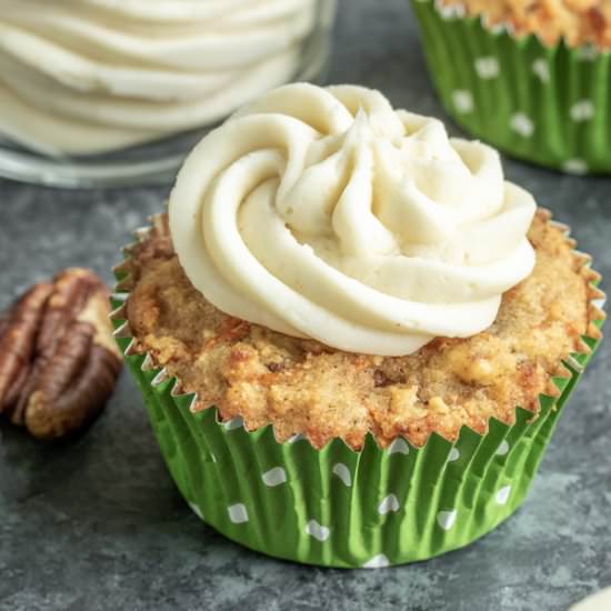 Low Carb Carrot Cake Cupcakes