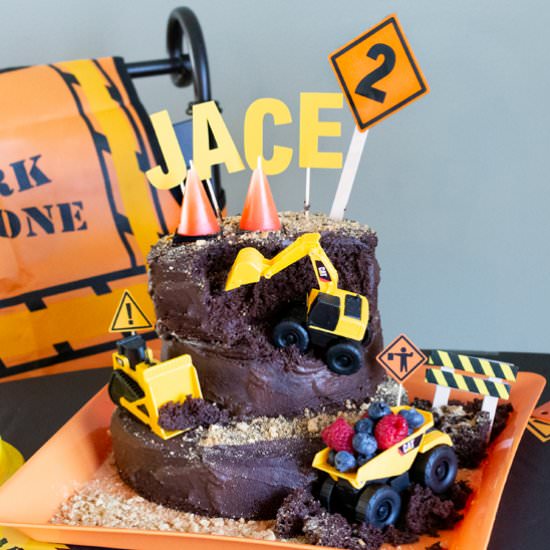 Construction Birthday Party Cake