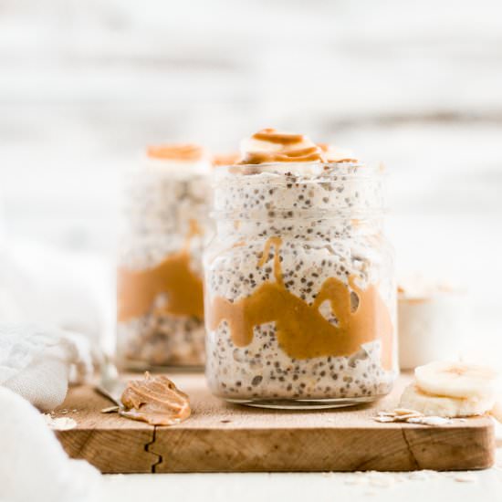 Peanut Butter Overnight Oats