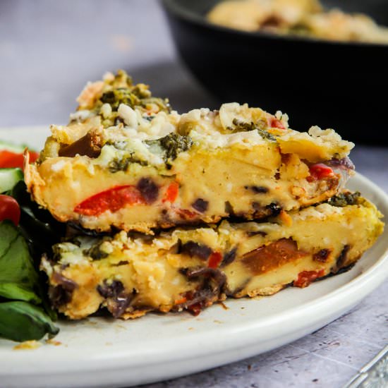 Vegan Cheesy Frittata