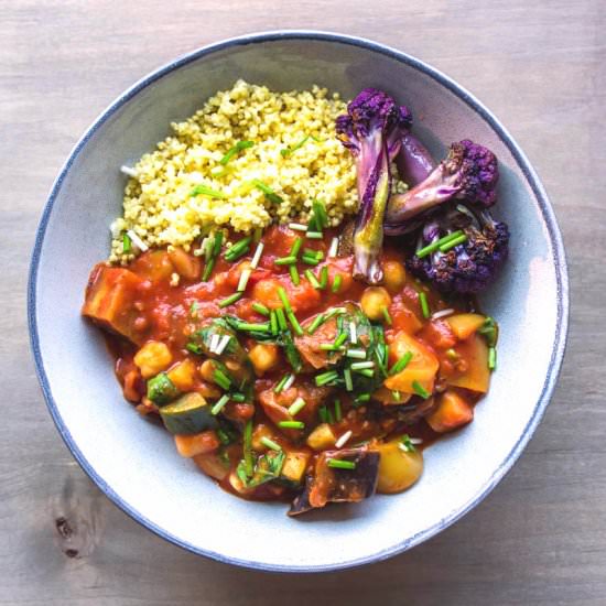 Easy Eggplant & Chickpea Stew