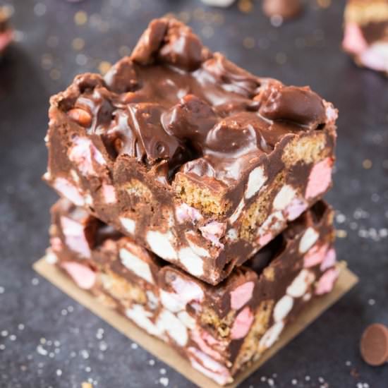 Keto Rocky Road Bars