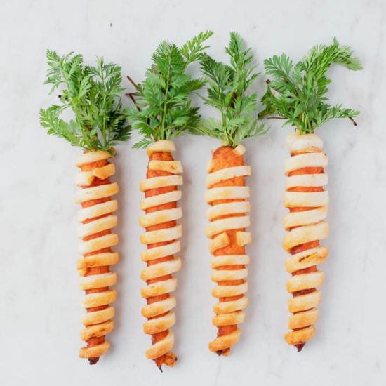 (Vegan Pigs) Carrots in a Blanket