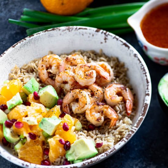 Citrus Shrimp Rice Bowl