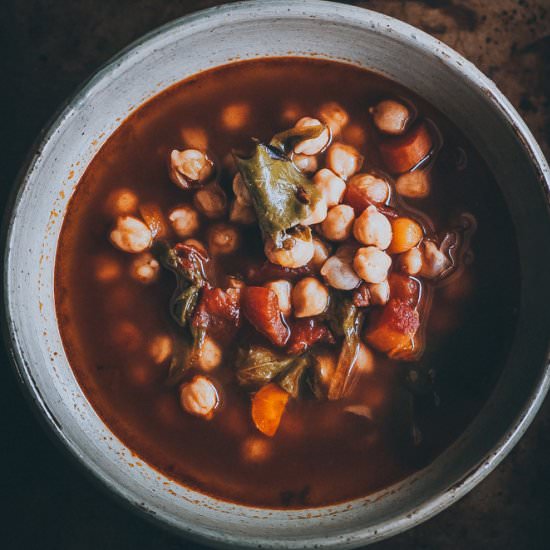 Instant Pot Cajun Chickpea Soup