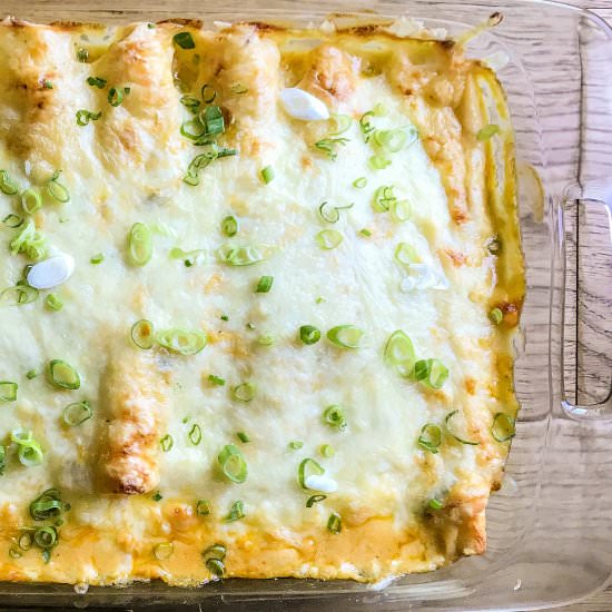 Spicy Black Bean Chicken Enchiladas
