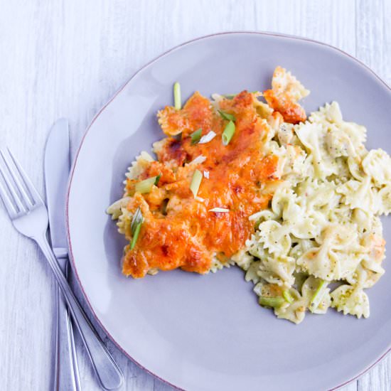 Basil Pesto & Chicken Baked Pasta