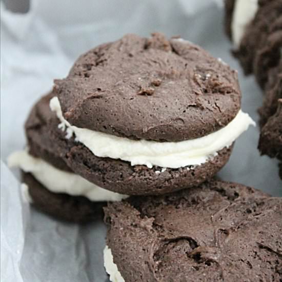 Soft Chocolate Sandwich Cookies