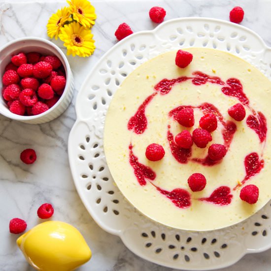 Lemon Raspberry cheesece