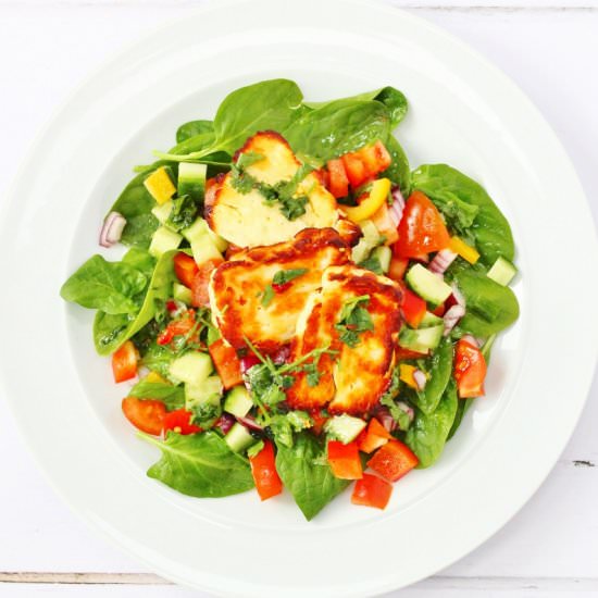 Halloumi Salad Mexican Style