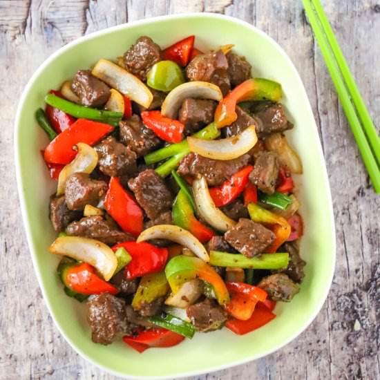Black Pepper Beef Stir-Fry