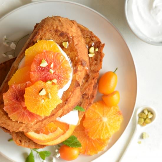 Pumpkin spiced French toast